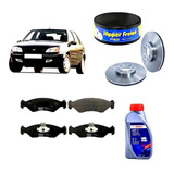 Combo Disco Pastilha Oleo De Freio Ford Fiesta 96/2002