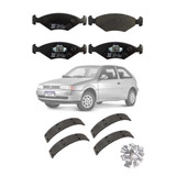 Combo Freio Gol Bola G2 2.0/mn Lona Vw276 Pastilhas Pd28na