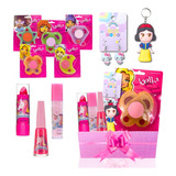 Combo Kit Maquiagem Infantil C/ Brinco Hello Kitty Completo