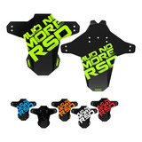 Combo Paralama Mtb Dianteiro + Traseiro Para Barro Rsd Cores Cor Verde-claro