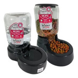 Comedouro 1,5kg E Bebedouro 3l Cães Cachorro Gato Promoção