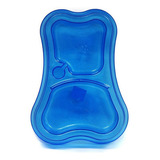 Comedouro Bebedouro Duplo Anti-formiga Cachorro Gatos Azul