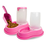 Comedouro E Bebedouro Automático P Cães Gatos 3kg 1,5l