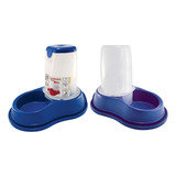 Comedouro E Bebedouro Automático Para Cães, Gatos 1,6kg 1,6l