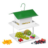 Comedouro Para Pássaro C/ Fruteira Fercar Telhado - Promoção