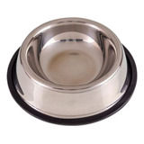 Comedouro Pet Aço Inox Cães Gatos Água Tigela 600ml