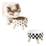 Comedouro Pote Tigela Bebedouro Xadrez Cão Gato 350ml Manual