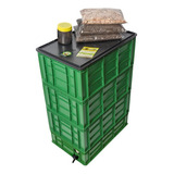 Composteira Doméstica Minhocoshow 178 Litros + Minhocas Cor Verde