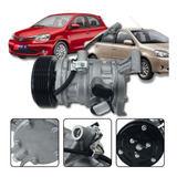 Compressor Ar Condi Toyota Etios 2012 À 2016 2017 7pk 105mm