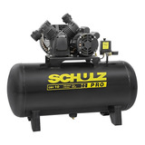 Compressor De Ar 2hp 10 Pés 110 Litros Pro Csv 10/110 Schulz Cor Preto 220v