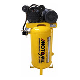 Compressor De Ar 2hp Monof Vertical Cmv-10pl/100vea Motomil Cor Amarelo 220v