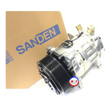 Compressor De Ar Sanden 7h15 8pk Saida Pra Cima 8 Orelha 24v