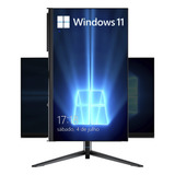 Computador All-in-one Celeron N5095 Ddr4 16gb Ssd512gb Win11 Cor Prata E Preto 127/220v