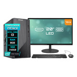 Computador Completo H61 Intel Core I3 8gb Ssd 240gb