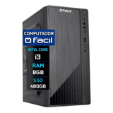Computador Fácil Intel Core I3 8gb Ssd 480gb 