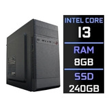 Computador Intel Core I3 8gb Ssd 240gb Loja Rs