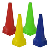 Cone De Marcação De Plástico - 50cm - Kit Com 8 - Colorido Muvin