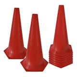 Cone De Marcação De Plástico - 50cm - Kit Com 8 - Vermelho Muvin