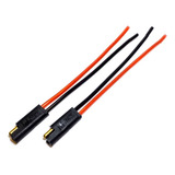 Conector 2 Vias Com Fio 2,5 Mm Chicote Plug Para Caixa Par