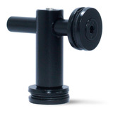 Conector Aço Inox 304 Vidro Vidro 90° Preto Fosco