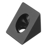 Conector Cantoneira Preto Perfil T-slot V-slot 6mm 4un