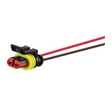 Conector Chic. 2 Vias P/ Lanternas Lat Led Ônibus/ Caminhões
