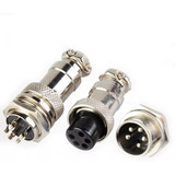 Conector Mike 5vias Circular Macho E Femea Pct C/10 Unidade