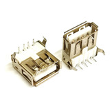 Conector Usb Fêmea 90 Graus P/ Pcs, Caixa De Som Kit 10pçs