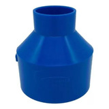 Conexão Luva Redução 100mm X 50mm Pvc Azul Akato