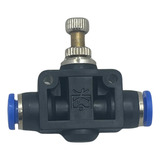Conexão Pneumática Regulador De Fluxo Linha 6mm Tubo - Tubo