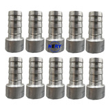 Conexão Salva Vida 12mm Alumínio Encaixe Interno Pct C/ 10