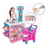Confeitaria Infantil Mini Mercadinho Com Carrinho Magic Toys