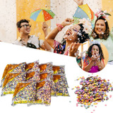 Confetes Carnaval Papel 10 Pacotes 100g Kit Colorido 1kg