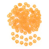 Confetes Decorativos Abóbora Festa Halloween 10 Gramas Cor Laranja
