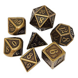 Conj. De Dados Metálicos Ouro Velho