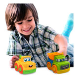 Conjunto 2 Carrinhos Infantil Happy Cars Colorido Brinquedo