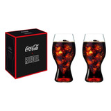 Conjunto 2 Copos De Cristal Riedel Coca Cola 480ml Premium