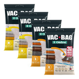 Conjunto 4 Saco Vácuo Organizador Guardar Edredom Roupas M G