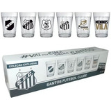 Conjunto 6 Peças Copo Americano Licenciado Santos Futebol