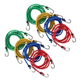Conjunto 8 Corda Elástica Extensor Bagageiro Carga 2 Metros 