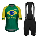 Conjunto Asw Cbc Camisa + Bretelle Cbc Seleção Brasileira