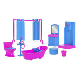 Conjunto Banheiro Brinquedo Playset Judy Home - Samba Toys