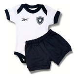 Conjunto Bodie Bebe Time Futebol Botafogo Infantil Premium