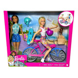 Conjunto Boneca Barbie Articulada Esporte Bicicleta Original