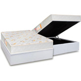 Conjunto Box Baú Casal: Colchão Ortopédico Castor Sleep+box 