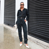 Conjunto Calça Mom Feminina E Camisa Oversized Jeans Moda