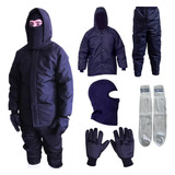 Conjunto Câmara Fria Japona + Calça + Luva + Capuz + Meião