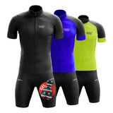 Conjunto Camisa + Bermuda Ciclismo Roupas Ciclismo Gel Pro