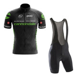 Conjunto Camisa Cannondale Bretelle Gel Ciclismo Mtb Bike 