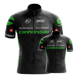 Conjunto Camisa Pai E Filho Cannondale Ciclismo Pro Mtb Uv